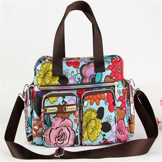 Ladies LargeCapacity Waterproof Tote Bag Flower ALODIA STORE