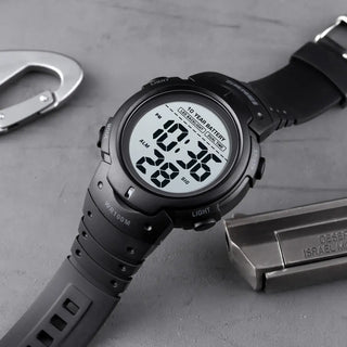 SKMEI Outdoor Sport Watch 100M Waterproof Digital Watch Men Fashion Led Light Stopwatch Wrist Watch Men's Clock Reloj Hombre ALODIA STORE