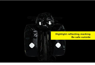 Rhinowalk 20L Waterproof Pannier Bag Multifunctional Bike Bag High Capacity Bicycle Bag Shoulder Bag Bike Accessory ALODIA STORE