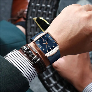 REWARD Top Brand Men's Watch Business Relogio Masculino Square Quartz Man Watch Men Wristwatch Full Steel Waterproof Male Watch ALODIA STORE