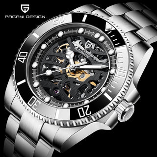 PAGANI DESIGN Stainless Steel Waterproof Mechanical Watch Top Brand Sapphire Glass Automatic Watch Luxury Business Men Watch ALODIA STORE