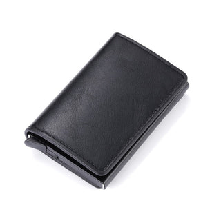 Men Smart Wallet Rfid Safe Anti-theft Holder Women Small Purse Bank ID Cardholder Metal ALODIA STORE