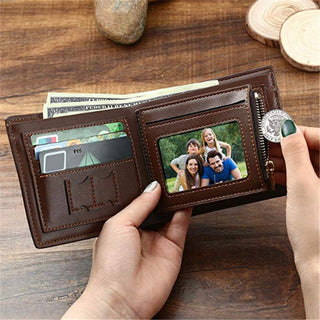 Engraved Wallets Men Short Purse ALODIA STORE