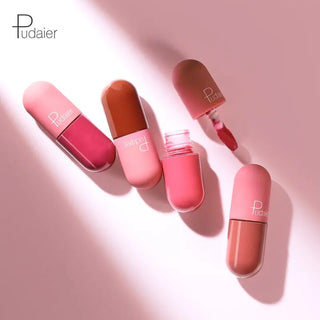 Pudaier Matte Liquid Lipstick Waterproof Professional Makeup Full Portable Lip Glaze for Make Up Tint Lip Gloss Mini Cosmetic ALODIA STORE