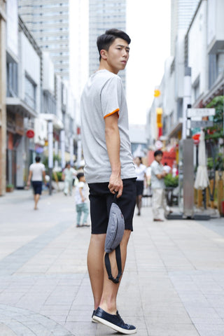 TINYAT Male Men Waist Bag Pack Casual Functional Money ALODIA STORE