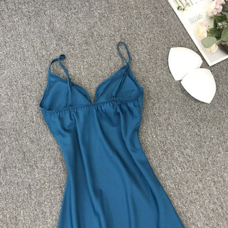 Satin Robe Set Sexy Female Sleepwear Summer Kimono Bathrobe Lace Trim Bride Bridesmaid Dressing Gown Casual Nightgown ALODIA STORE
