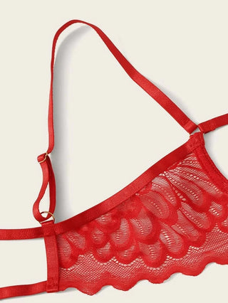 Ellolace Lingerie Set Sexy Hollow Out Lingerie Underwear Set Women's Push Up Bra Erotic Lingerie Sex Underwear For Women ALODIA STORE