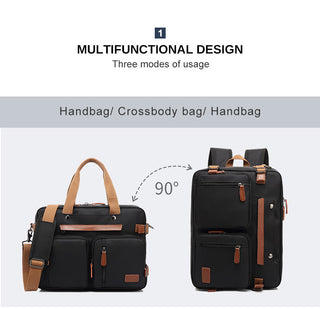 Men Canvas Work Bag Briefcase Travel Messenger Shoulder Bag Multifunction Tote Handbag Big Casual Business Laptop Pocket XA284ZC ALODIA STORE
