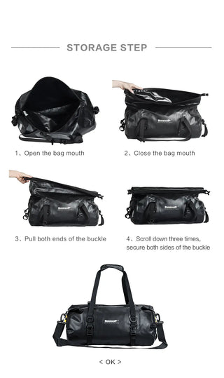 Rhinowalk 20L Waterproof Pannier Bag Multifunctional Bike Bag High Capacity Bicycle Bag Shoulder Bag Bike Accessory ALODIA STORE