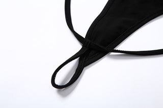 Ellolace Sexy See Through Lingerie Women Underwear Set Bra Set String Transparent Bandage Hollow Out Female Bra and Party Set ALODIA STORE