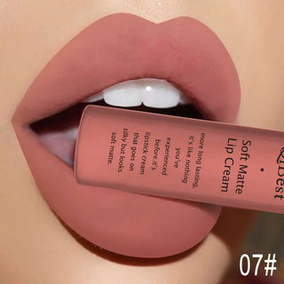 QIBEST Liquid Lipstick Waterproof Lip Gloss 34 Colors Matte Lipstick Long lasting Lipgloss Cosmetics Lips Makeup Nude Maquiagem - Alodia Store