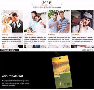 JEEP BULUO Man Leather Bag Shoulder Crossbody Bags For Men Cow Split Leather Male iPad Business Messenger Bag ALODIA STORE