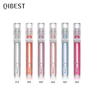 QIBEST Transparent Lip Gloss Plumping Lip Plumper Shimmer Glossy Moisturizing Lip Tint Nourise Mirror Lipgloss Base Natural ALODIA STORE