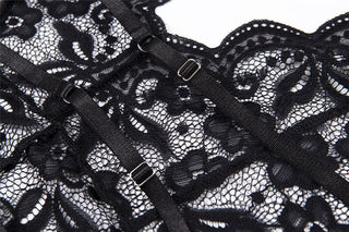 Sexy Plus size Women lingerie Lace See-through Erotic Underwear lingerie sheer bodysuit Sleepwear Exotic intimate sexy lingerie ALODIA STORE