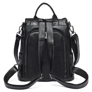 New Women Backpacks Soft Leather Fashion Casual Tassel ALODIA STORE