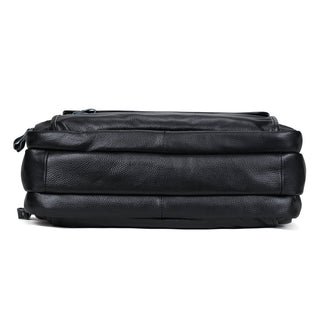 Large Men Leather Handbgs Male Genuine Leather Business Travel Brifcases Bag Men's 15.6 Inch Laptop Shoulder Bag Business A4 Bag ALODIA STORE