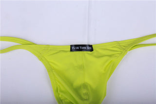 Thongs Men's Underwear T Back G String Briefs Sexy Breathable Solid Lingerie Jockstrap Men Panties Thong ALODIA STORE