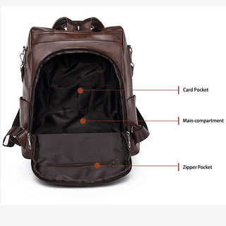Fashion Anti-theft Women Backpacks Famous Brand High leather ALODIA STORE