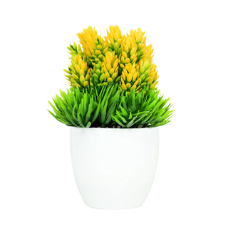 Artificial Plants Potted Green Bonsai Small Tree Grass Plants Pot Ornament Fake Flowers for Home Garden Decoration Wedding Party ALODIA STORE