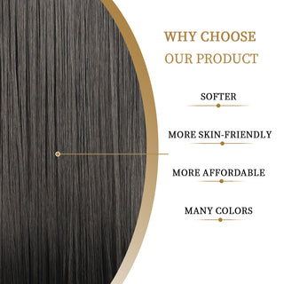 Perruque de Cosplay synthétique lisse et longue, noire ombrée, avec raie centrale naturelle, résistante à la chaleur, brune 613, pour femmes, 28 pouces ALODIA STORE