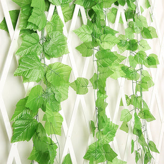Artificial Plant Vines Wall Hanging Rattan Leaves Branches Outdoor Garden Home Decoration Plastic Fake Silk Leaf Green Plant Ivy ALODIA STORE