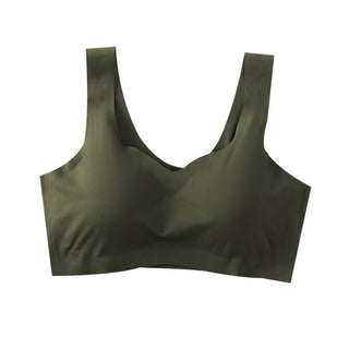 Ice Silk Bra Seamless Vest Bras Women Push Up Underwear Lingerie Sleep Top Padded Bralette Soutien Gorge нижнее белье женское ALODIA STORE