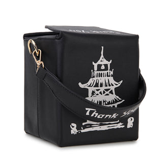 ENJOININ Chinese Takeout Box Purse Pu Leather Women ALODIA STORE