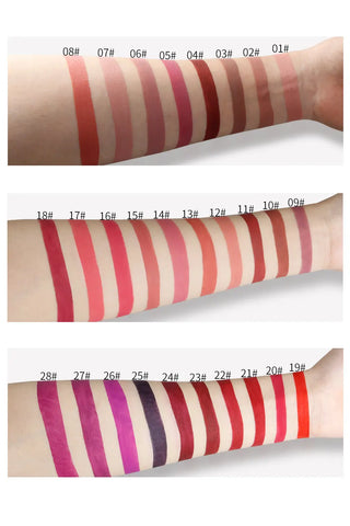 QIBEST Liquid Lipstick Lips Matte Lipgloss Pigment Waterproof - Alodia Store