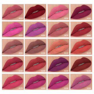 QIBEST Matte Lip Gloss Lip Makeup 34 Colors Velet Nude Waterproof Lipgloss Matte Lipstick Liquid Lipstick Long lasting Lip Tint ALODIA STORE