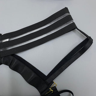 Ellolace 3-Piece Sheer Lingerie Sexy Lace Transparent Underwear Wireless Bra And Panty Set Garters and Thongs Sensual Intimate ALODIA STORE