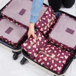 RUPUTIN 6Pcs/set Baggage Travel Organizer Bags waterproof ALODIA STORE