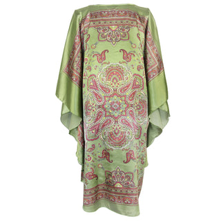 Sexy Female Silk Rayon Robe Bath Gown Nightgown Summer Casual Home Dress Printed Loose Sleepwear Plus Size Nightwear Bathrobe ALODIA STORE