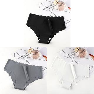 VDOGRIR 3Pcs/Lot Sexy Women's Mid Rise Panties Set Underwear Seamless Solid Color Briefs Comfortable Underpants Lady Lingerie ALODIA STORE
