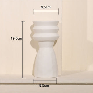 Nordic Ins Creative Ceramics Vase Home Ornaments White Vegetarian Flower Pot Vases Home Decorations Craft Gifts ALODIA STORE