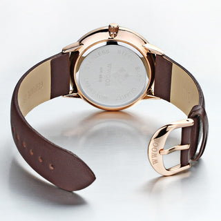 Famous Brand WWOOR Watch Men Luxury Casual Quartz Watches For Men Sports Business Leather Wrist Watch Men Relogio Masculino ALODIA STORE