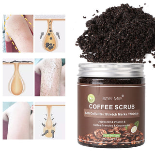 Coffee Scrub Body Scrub Exfoliators Cream Facial Dead Sea Salt For Whitening Moisturizing Anti Cellulite Treatment Acne ALODIA STORE