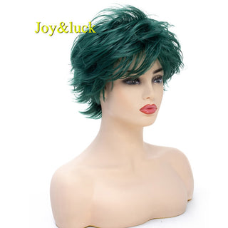 Short Ombre Blonde Wig Synthetic Bob Straight Hair With Bangs Women Natural Daily Wear Wig ALODIA STORE