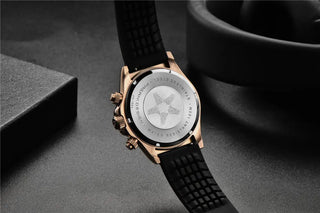 PAGANI DESIGN Top Brand New Rubber Strap Chronograph Watch Men Quartz Wristwatch Luxury Sapphire Glass Sports Watch Men Relogio ALODIA STORE