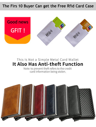 Leather Bank Card Wallet ALODIA STORE