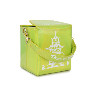 ENJOININ Chinese Takeout Box Purse Pu Leather Women ALODIA STORE