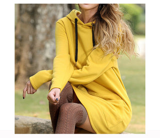 Hoodies Dress Pocket Sweatshirt Korean Pop style ALODIA STORE