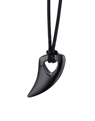 Fashional Domineering Men's Pendant Necklace Adjustable Color Stainless Steel Wolf Teeth Tribal Polished Necklace ALODIA STORE