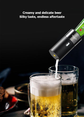 Portable Electric Beer Dispensers 40000 Times/s Ultrasonic Vibration Special Purpose For Bottled & Canned Beer Foam Machine ALODIA STORE