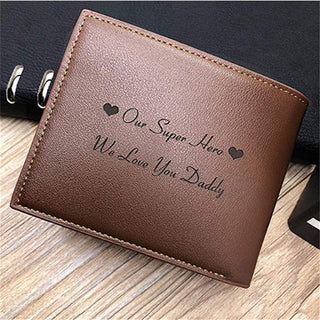 Engraved Wallets Men Short Purse ALODIA STORE