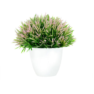 Artificial Plants Potted Green Bonsai Small Tree Grass Plants Pot Ornament Fake Flowers for Home Garden Decoration Wedding Party ALODIA STORE