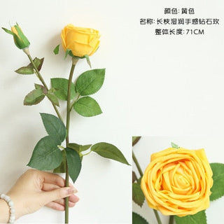 Fresh rose Artificial Flowers Real Touch rose Flowers Home decorations for Wedding Party or Birthday Valentine's Day gift ALODIA STORE
