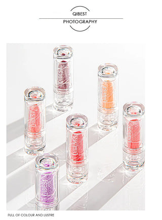 QIBEST Newest Lip Balm Wholesale Lip Care Lip Plumper Moisturizing Lip Balm Color Changing Lip Balm Glitter Lip Balm For Girl ALODIA STORE