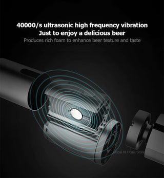 Portable Electric Beer Dispensers 40000 Times/s Ultrasonic Vibration Special Purpose For Bottled & Canned Beer Foam Machine ALODIA STORE