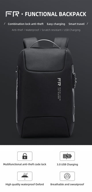 Fenruien Waterproof 15.6 Inch Men Laptop Backpack Usb Charging School Bag Anti Theft Backpack Male Travel Backpacks 2020 New ALODIA STORE