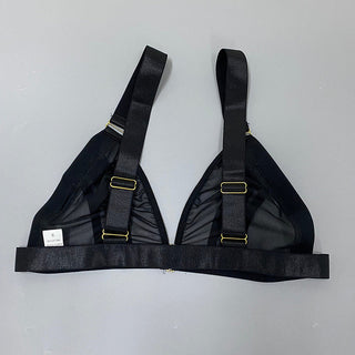 Ellolace 3-Piece Sheer Lingerie Sexy Lace Transparent Underwear Wireless Bra And Panty Set Garters and Thongs Sensual Intimate ALODIA STORE